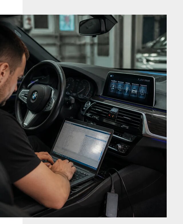 Русификация мультимедиа BMW для авто под ключ в Губахе