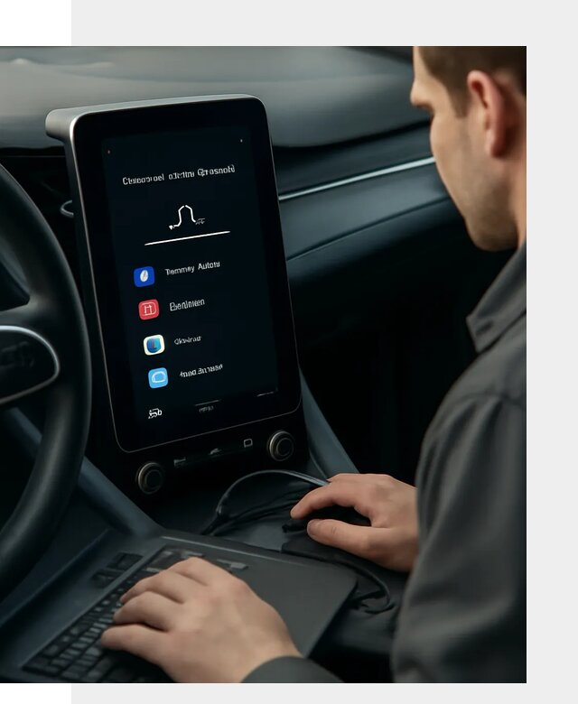 Установка приложений Lynk Co на автомобиль в Губахе